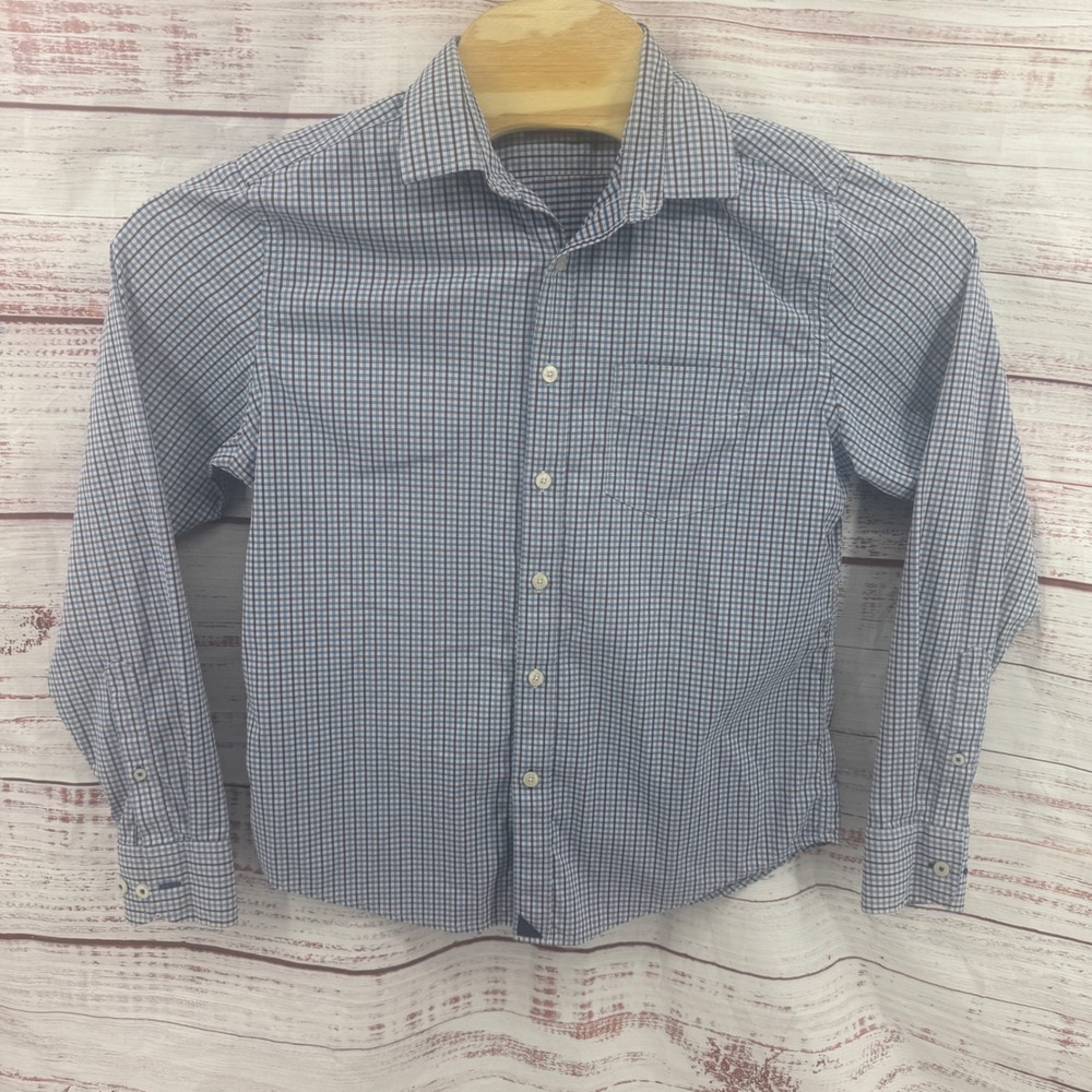 UNTUCKit Shirt‎ Mens Small Blue Micro Check Performance Stretch Button Down
